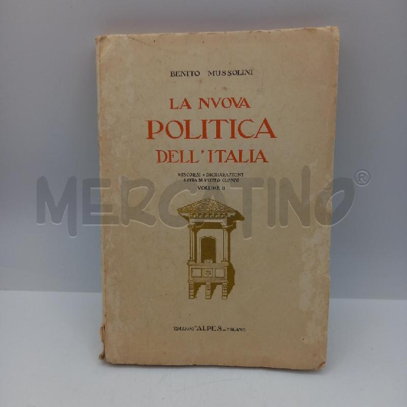 VECCHIO LIBRO LA NUOVA POLITICA DELL'ITALIA | Mercatino dell'Usato Bastia umbra 4