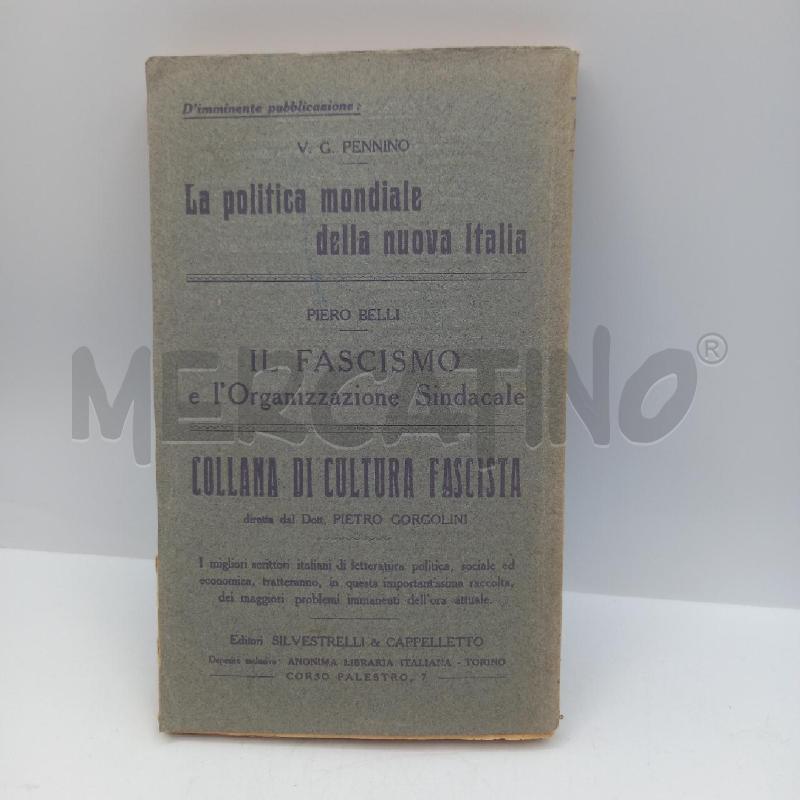 VECCHIO LIBRO LA RIVOLUZIONE FASCISTA | Mercatino dell'Usato Bastia umbra 2