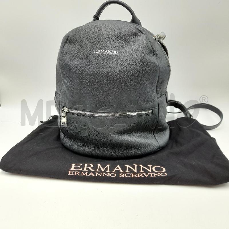ZAINO DONNA ERMANNO SCERVINO ANTRACITE PELLE MARTELLATA  | Mercatino dell'Usato Bastia umbra 1