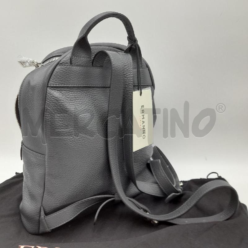 ZAINO DONNA ERMANNO SCERVINO ANTRACITE PELLE MARTELLATA  | Mercatino dell'Usato Bastia umbra 2