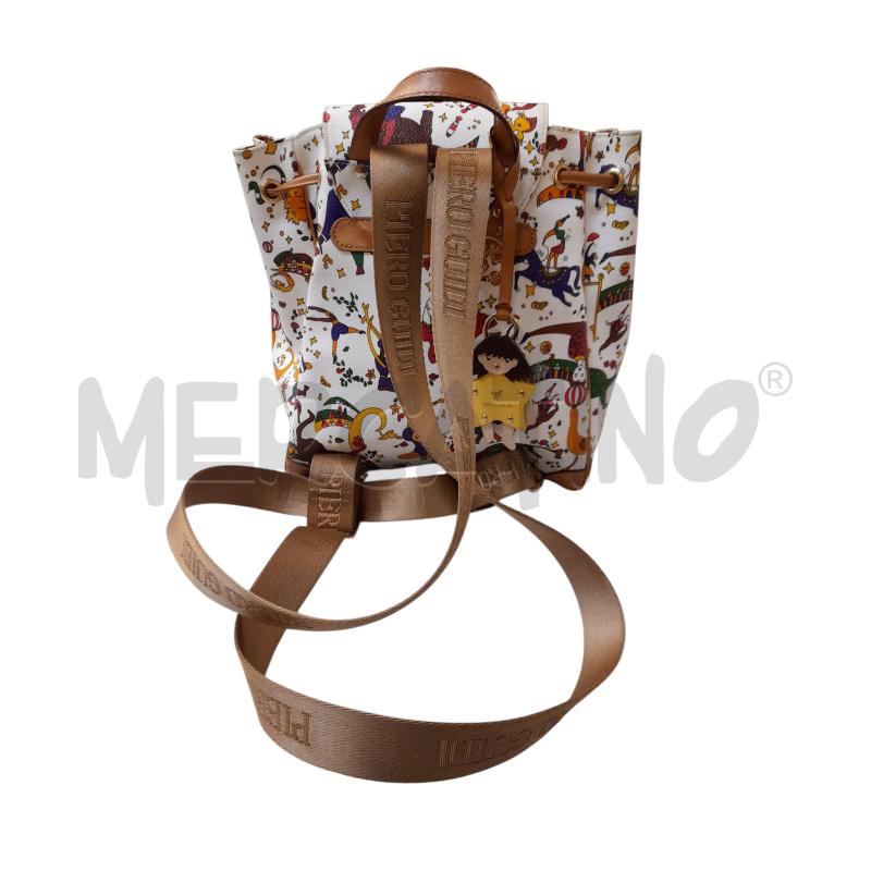ZAINO DONNA PIERO GUIDI BIANCO CON TASCHA DAVANTI  | Mercatino dell'Usato Bastia umbra 2