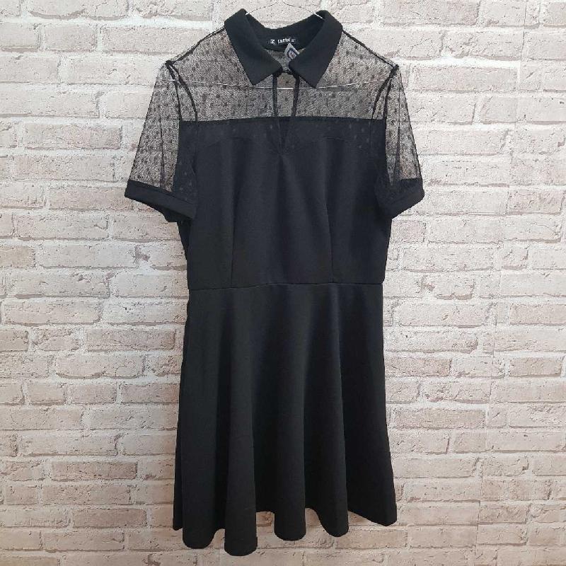 VESTITO DONNA SHEIN NERO MANICHE POIS | Mercatino dell'Usato Corciano