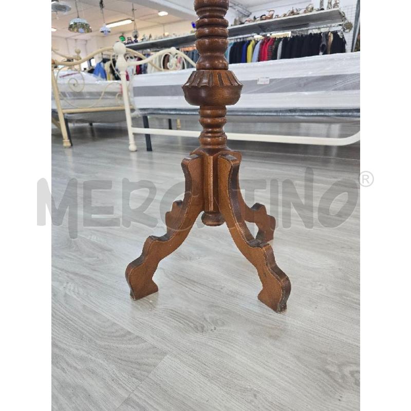 APPENDI ABITI IN LEGNO MASSELLO  SCURO 4 BRACCIA  | Mercatino dell'Usato Corciano 3
