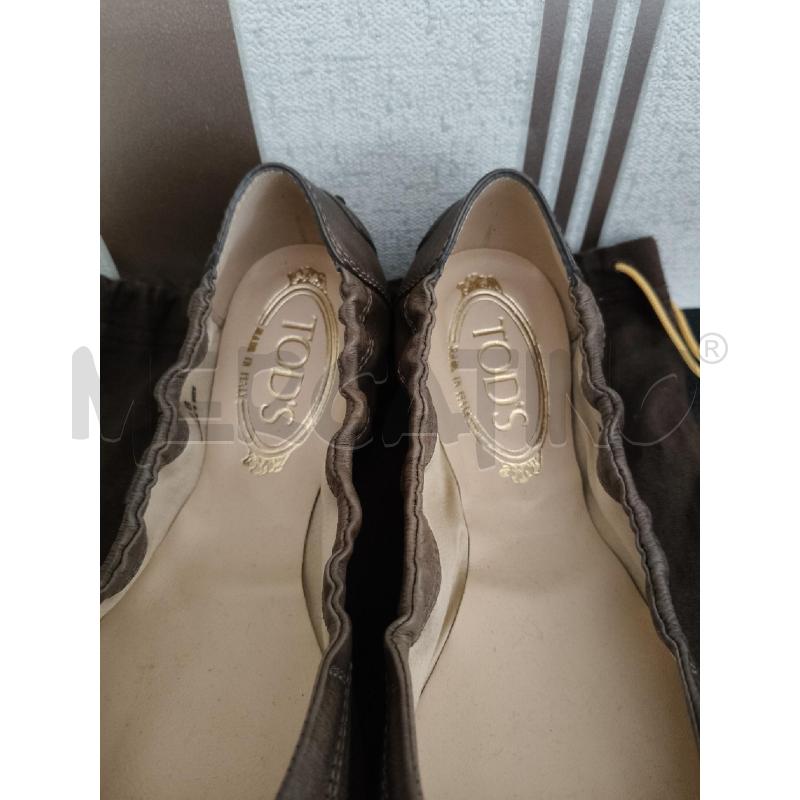 BALLERINA TOD'S TESTA DI MORO CON LACCI SUL DAVANTI  | Mercatino dell'Usato Corciano 2