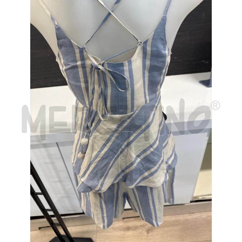 BERMUDA DONNA MAX&CO CIELESTE E BEIGE DI LINO  | Mercatino dell'Usato Corciano 3
