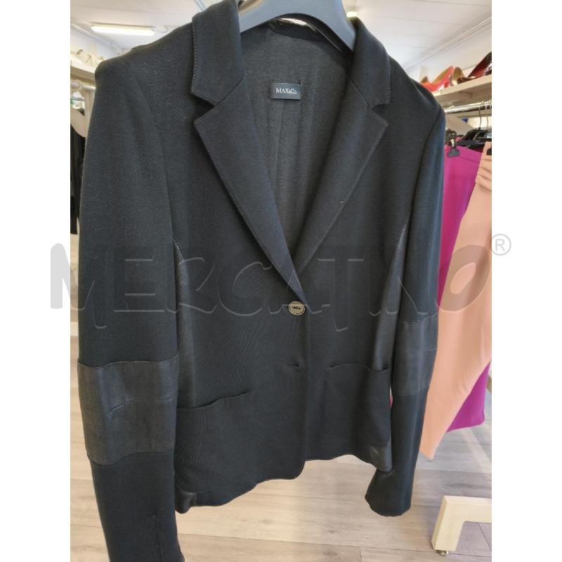 BLAZER DONNA NERO FASCIE SIMILPELLE  | Mercatino dell'Usato Corciano 1