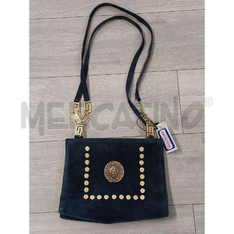 BORSA DONNA BLU CON STEMMA CON TESTA DONNA SERPENTE  | Mercatino dell'Usato Corciano 1