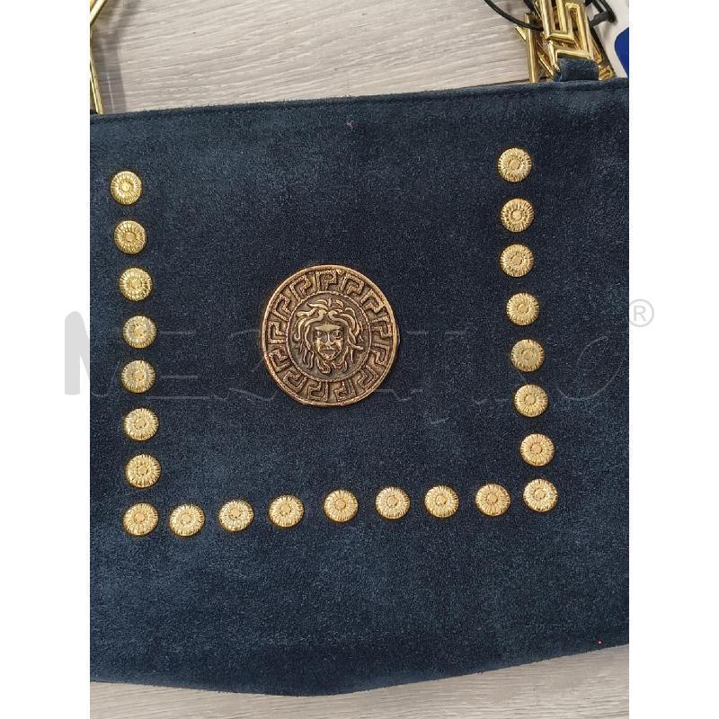 BORSA DONNA BLU CON STEMMA CON TESTA DONNA SERPENTE  | Mercatino dell'Usato Corciano 2