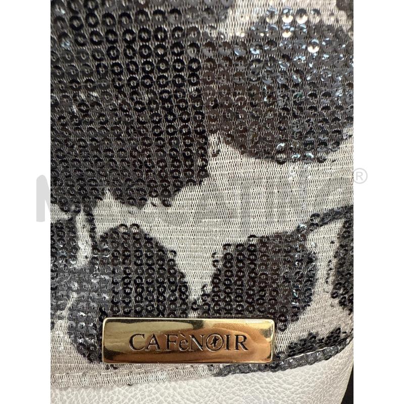 BORSA DONNA CAFE NOIR GRIGIA A SECCHIELLO PAILIETTES  | Mercatino dell'Usato Corciano 2