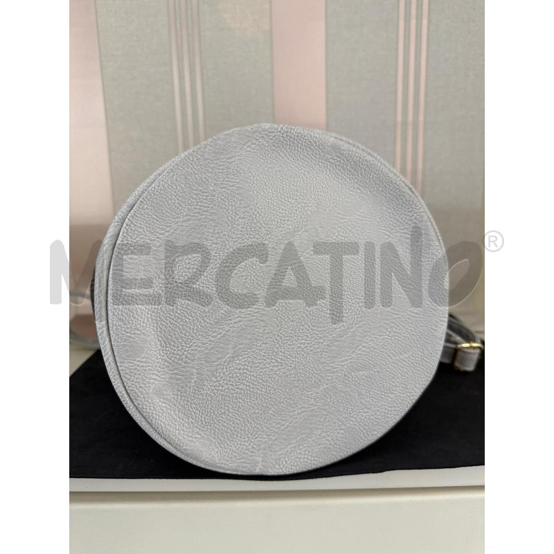 BORSA DONNA CAFE NOIR GRIGIA A SECCHIELLO PAILIETTES  | Mercatino dell'Usato Corciano 4