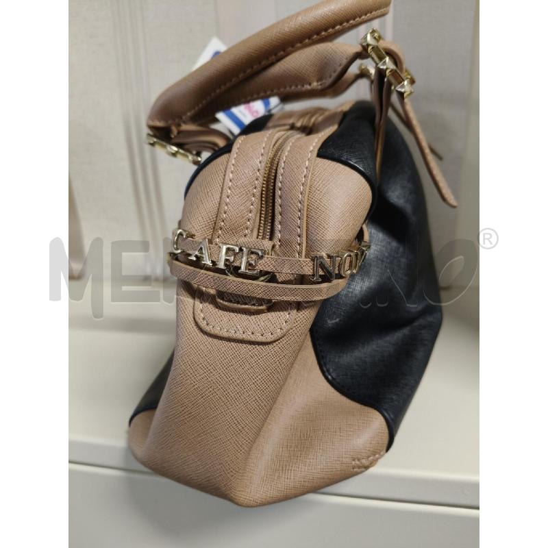 BORSA DONNA CAFFE NOIR MARRONE NERA CON LUCCHETTO ECHIAVE  | Mercatino dell'Usato Corciano 3