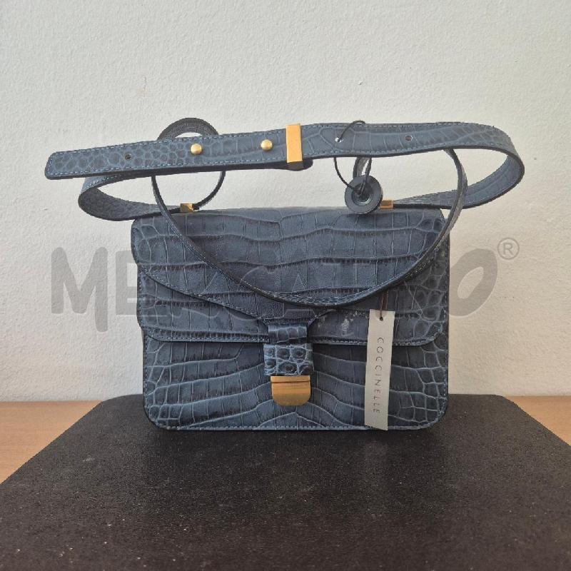 BORSA DONNA CUCINELLE PITONATA BLU JEANS  | Mercatino dell'Usato Corciano 1