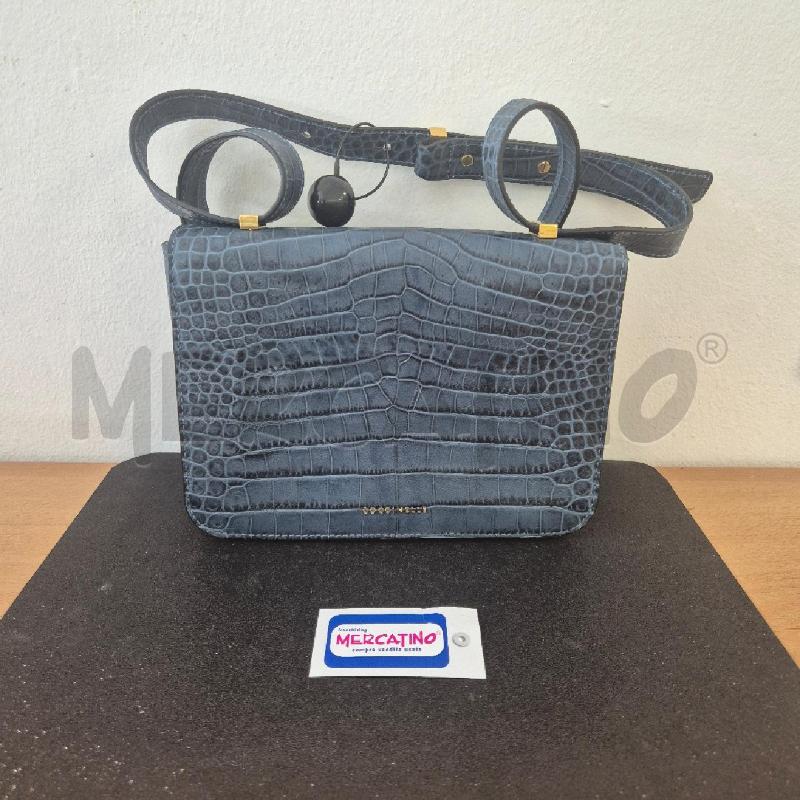 BORSA DONNA CUCINELLE PITONATA BLU JEANS  | Mercatino dell'Usato Corciano 2