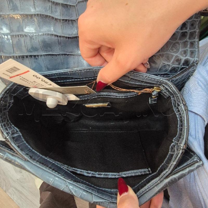 BORSA DONNA CUCINELLE PITONATA BLU JEANS  | Mercatino dell'Usato Corciano 5