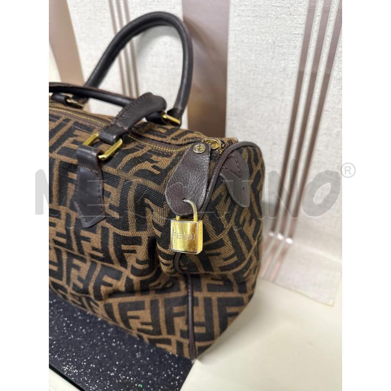 BORSA DONNA FENDI BAULETTO GRANDE ZUCCA STAMPA CLASSICA  | Mercatino dell'Usato Corciano 3
