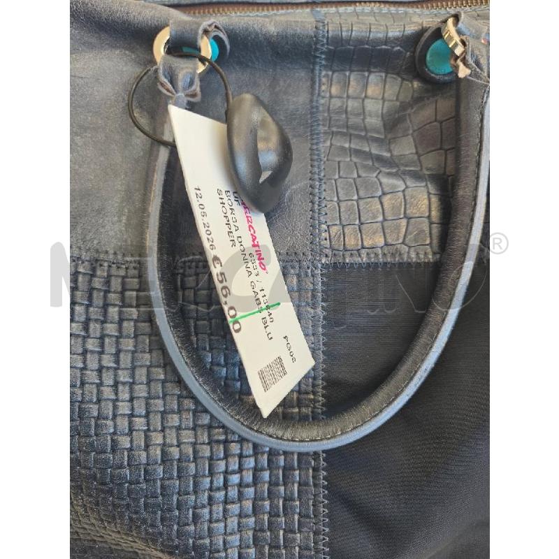 BORSA DONNA GABS BLU SHOPPER  | Mercatino dell'Usato Corciano 2