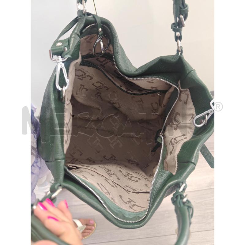 BORSA DONNA JACYCELINE1 PELLE VERDE CON MANIC | Mercatino dell'Usato Corciano 2
