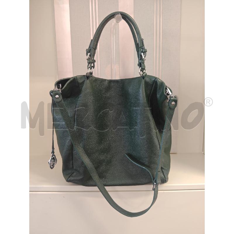 BORSA DONNA JACYCELINE1 PELLE VERDE CON MANIC | Mercatino dell'Usato Corciano 1