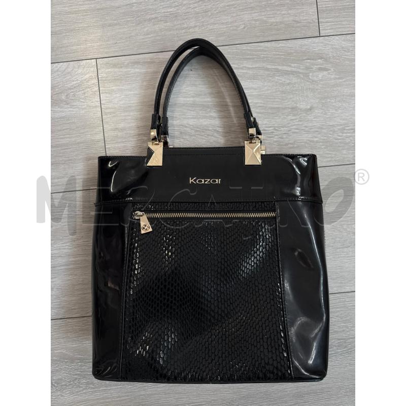BORSA DONNA KAZAR IN PELLE NERA | Mercatino dell'Usato Corciano 1