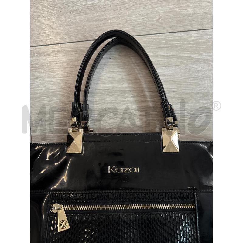 BORSA DONNA KAZAR IN PELLE NERA | Mercatino dell'Usato Corciano 2