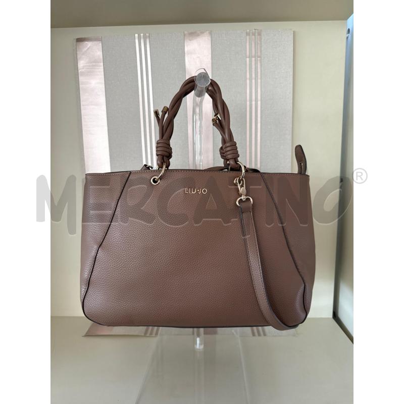 BORSA DONNA LIU JO SHOPPER MARRONE  | Mercatino dell'Usato Corciano 1