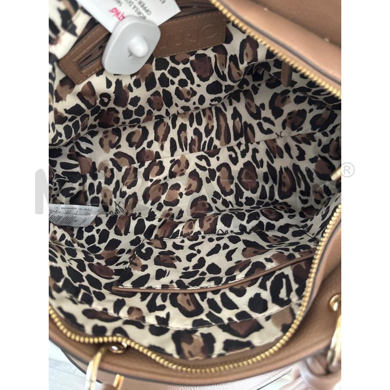 BORSA DONNA LIU JO SHOPPER MARRONE  | Mercatino dell'Usato Corciano 4