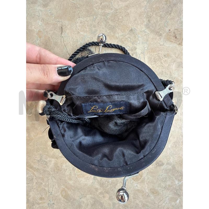 BORSA DONNA LUISA SPAGNIOLI NERA IN VELLUTO  | Mercatino dell'Usato Corciano 2