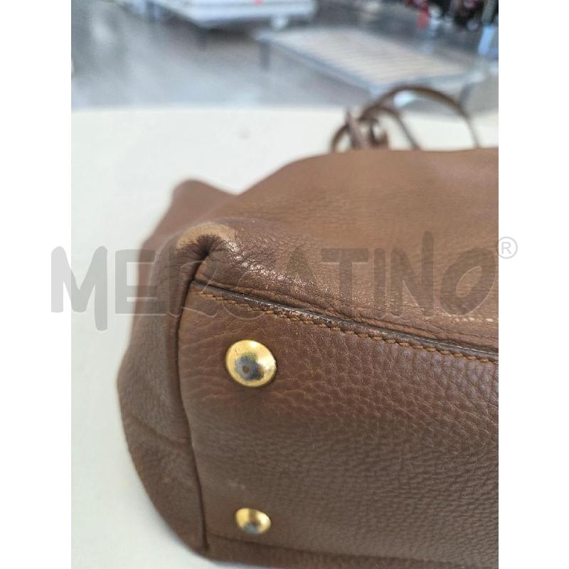 BORSA DONNA MIU MIU MARRONE SHOPPER GRANDE  | Mercatino dell'Usato Corciano 3