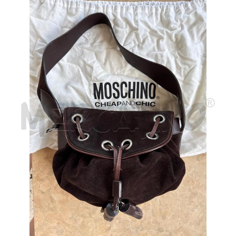 BORSA DONNA MOSCHINO MARRONE  | Mercatino dell'Usato Corciano 2