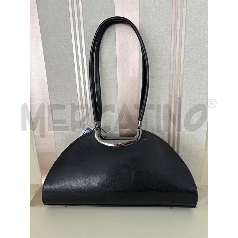 BORSA DONNA NERA CON MANICI  | Mercatino dell'Usato Corciano 2
