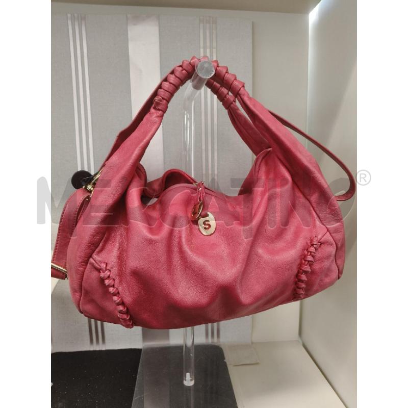 BORSA DONNA PELLE ROSSA LUISA SPAGNOLI | Mercatino dell'Usato Corciano 1