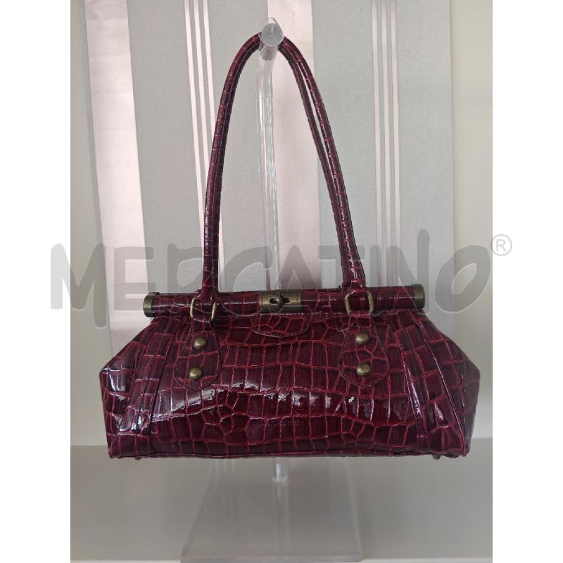 BORSA DONNA ROSSA PITONATO  | Mercatino dell'Usato Corciano 1
