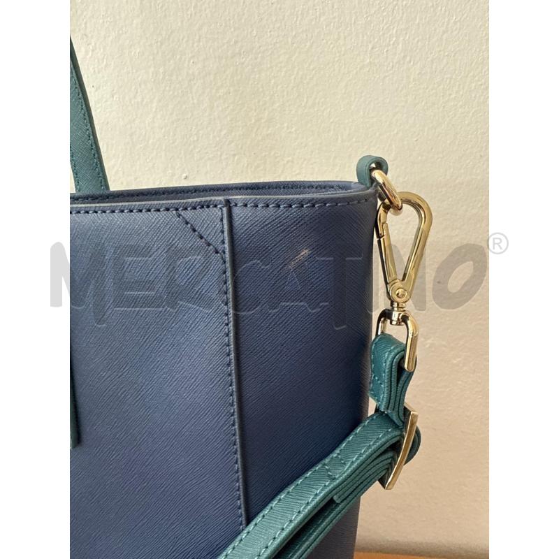 BORSA DONNA TRUSSARDI JEANS BLU SCURO  | Mercatino dell'Usato Corciano 4