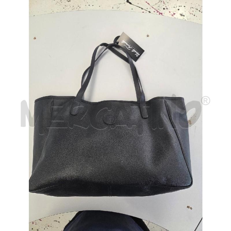 BORSA DONNA TRUSSARRDI NERA SHOPOPER GRANDE  | Mercatino dell'Usato Corciano 1