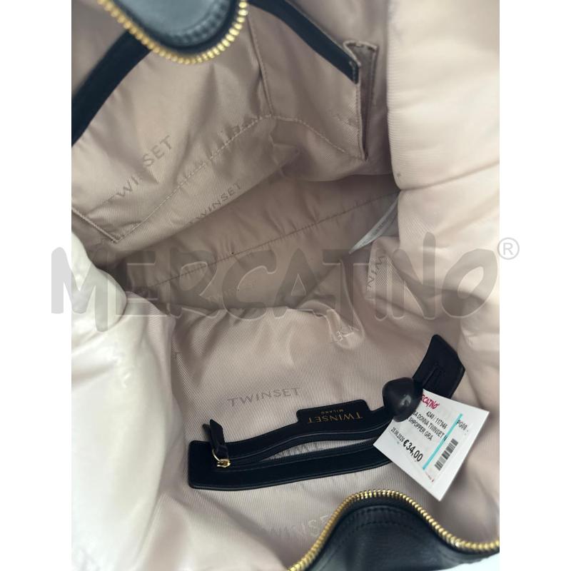 BORSA DONNA TWINSET NERA SHPOPPER GRANDE | Mercatino dell'Usato Corciano 5