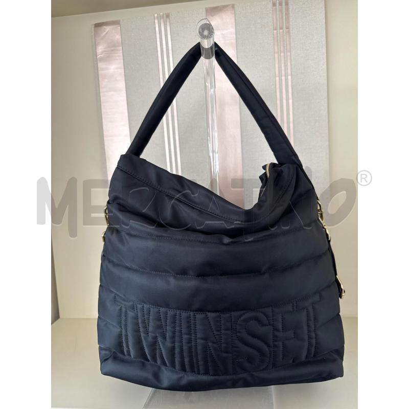 BORSA DONNA TWINSET NER AIN SAFFIANO CON TRACOLLA | Mercatino dell'Usato Corciano 1