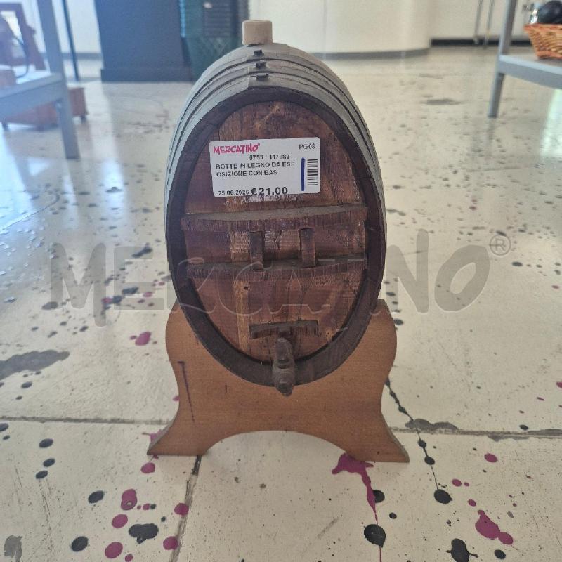 BOTTE IN LEGNO DA ESPOSIZIONE CON BASE  | Mercatino dell'Usato Corciano 1