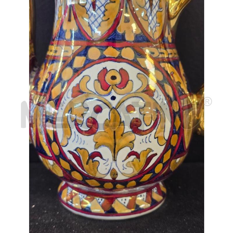 BROCCA CERAMICA CON LUSTRO DEC BLU ROSSO REMIGI GUALDO | Mercatino dell'Usato Corciano 2