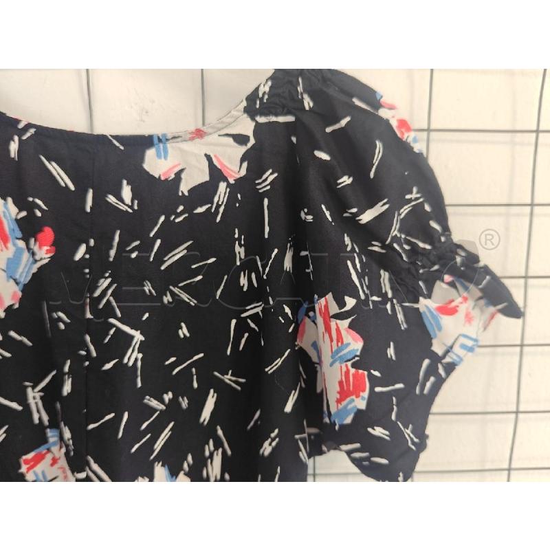 CAMICIA DONNA ARMANI EXCHANGE NERO E FIORE BIANCO  | Mercatino dell'Usato Corciano 3