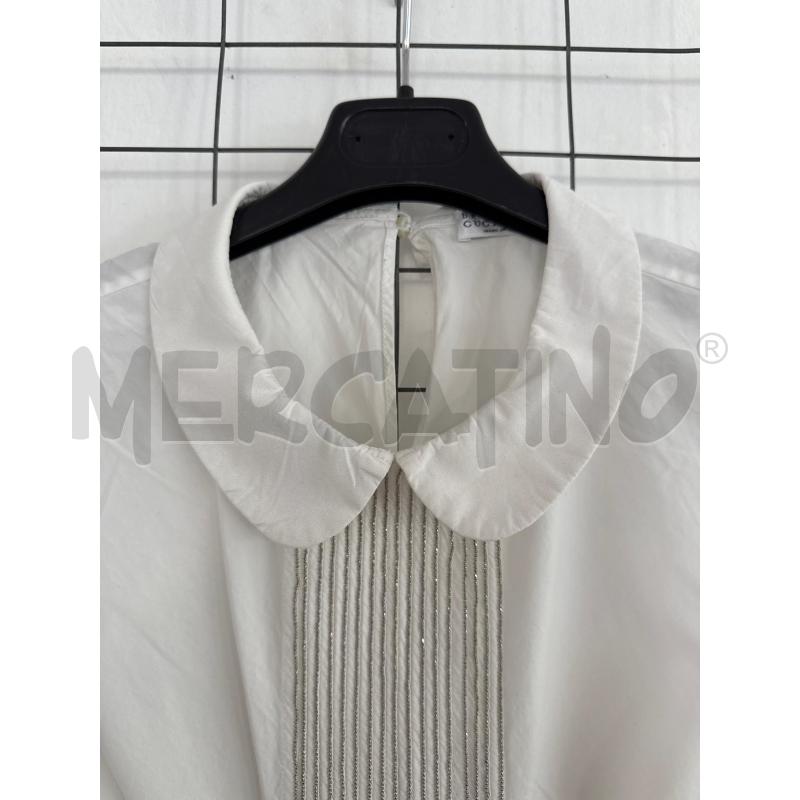 CAMICIA DONNA BRUNELLO CUCINELLI BIANCA CON BRILLANTI GIRO MANICA  | Mercatino dell'Usato Corciano 2