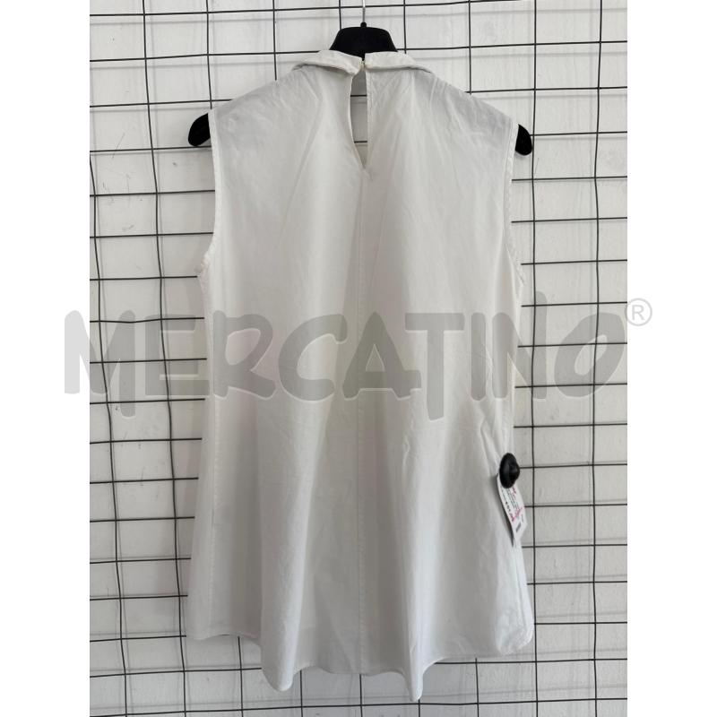 CAMICIA DONNA BRUNELLO CUCINELLI BIANCA CON BRILLANTI GIRO MANICA  | Mercatino dell'Usato Corciano 3