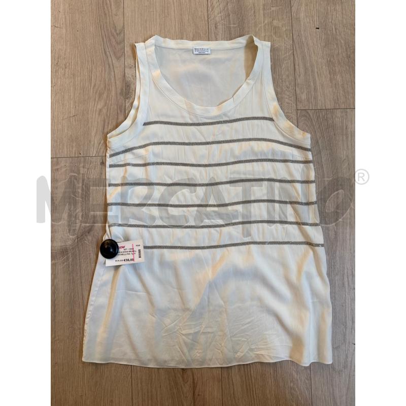 CAMICIA DONNA BRUNELLO CUCINELLLI PANNA CON BRILLANTI  | Mercatino dell'Usato Corciano 1