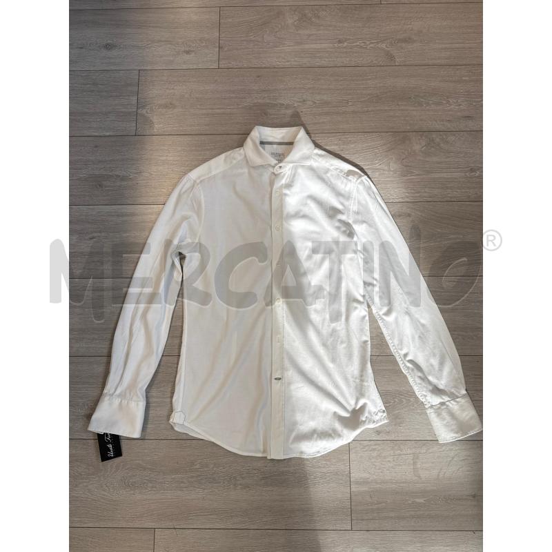 CAMICIA DONNA BRUNELLO CUCINELLO BIANCA DI COTONE  | Mercatino dell'Usato Corciano 1