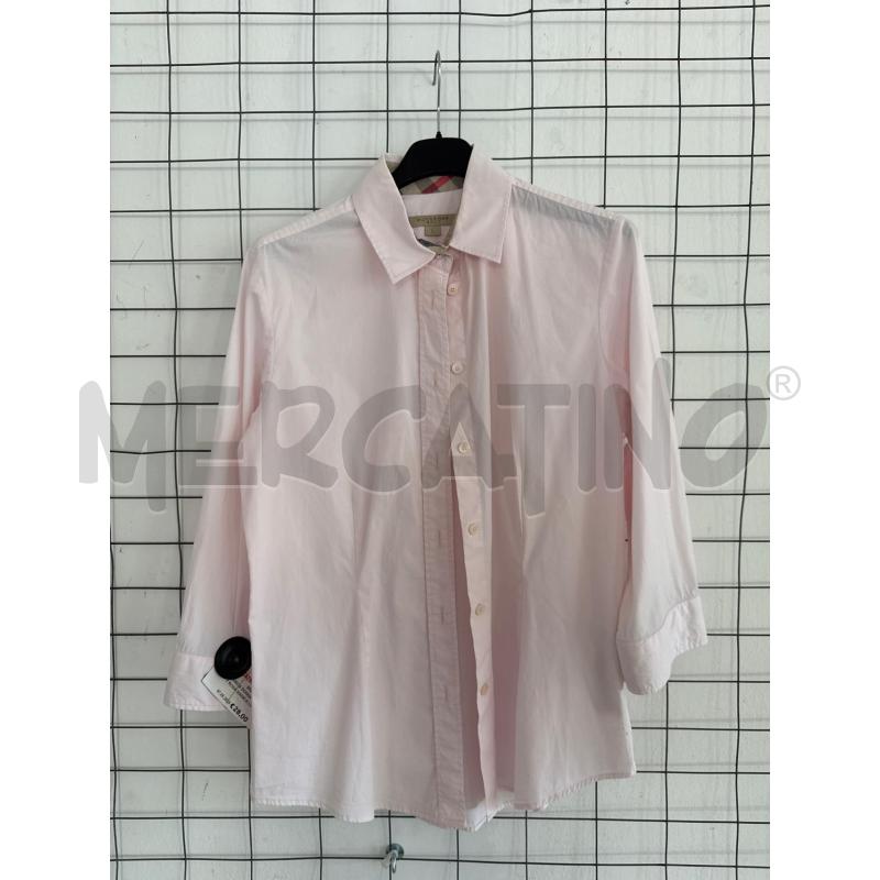 CAMICIA DONNA BURBERRY ROSA MANICA LUNGA  | Mercatino dell'Usato Corciano 1