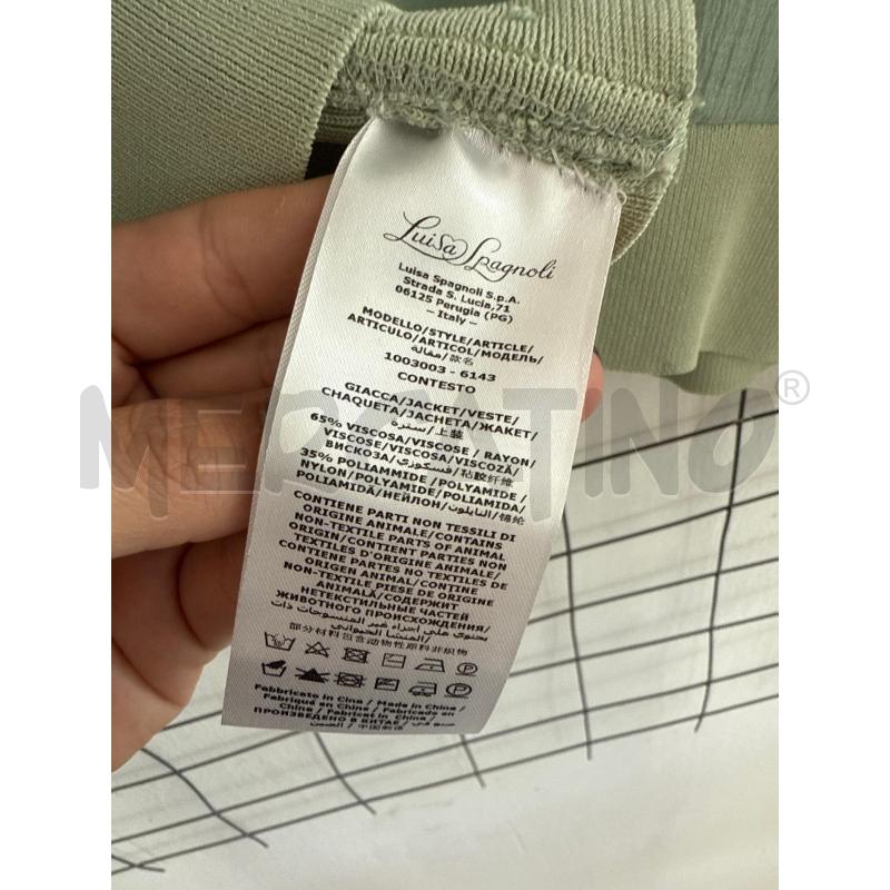 CAMICIA DONNA LUISA SPAGNIOLI VERDE ACQUJA ON PERLINE  | Mercatino dell'Usato Corciano 4