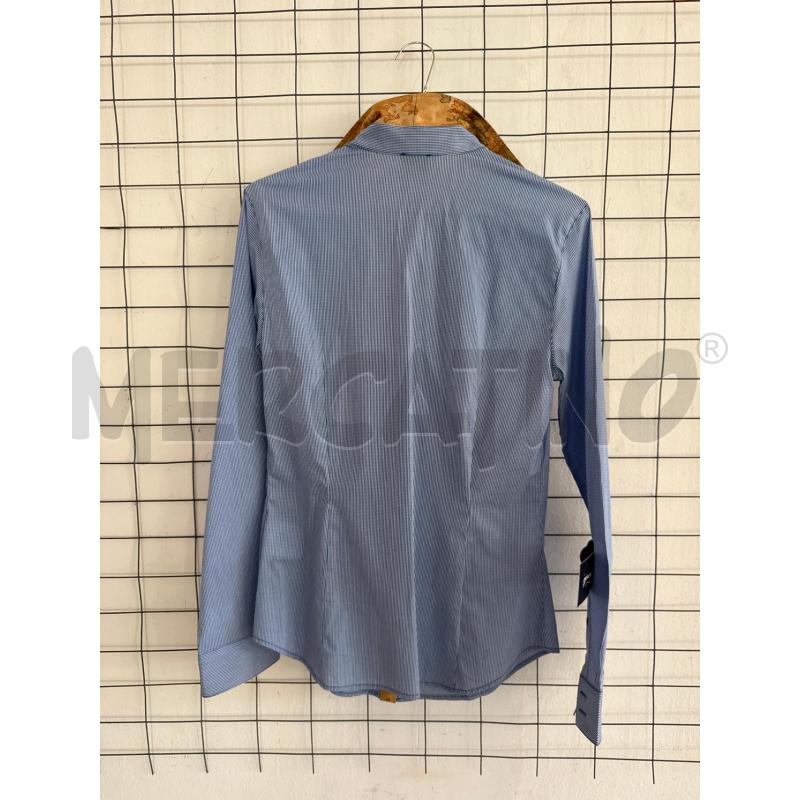 CAMICIA DONNA PRIMA CLASSE BLU LOGATA MANICA LUNGA  | Mercatino dell'Usato Corciano 4