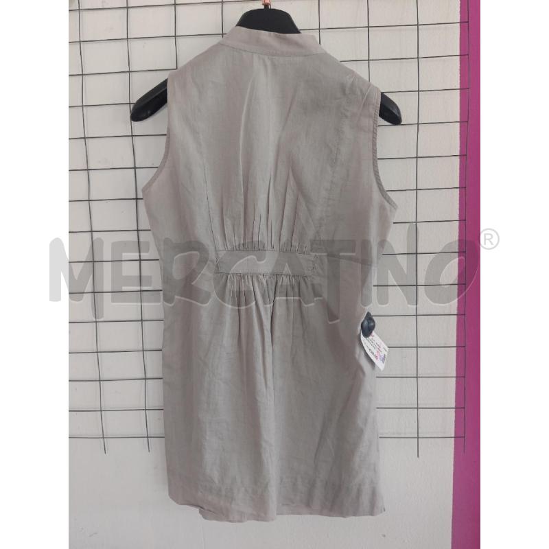 CAMICIA DONNA RIVAMONTI GRIGIA CHIARA SCOLLO A V  | Mercatino dell'Usato Corciano 2