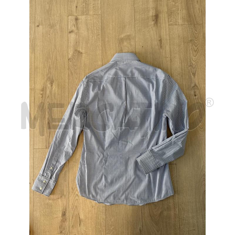 CAMICIA UOMO BRUNELLO CUCINELLI CO QUADRATINI CELESTI E BIANCHI  | Mercatino dell'Usato Corciano 3