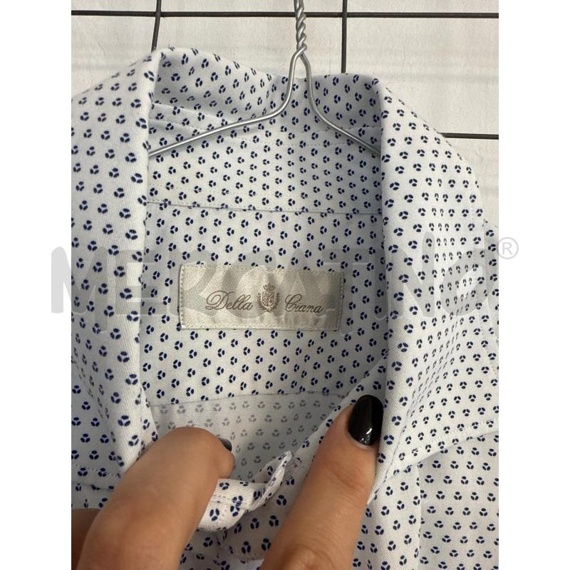 CAMICIA UOMO DELLA CIANA BIANCA CO9N PUNTINI BLU  | Mercatino dell'Usato Corciano 2
