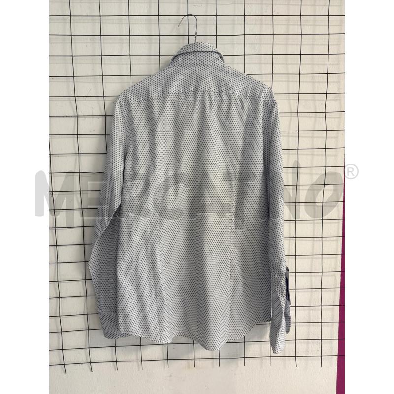 CAMICIA UOMO DELLA CIANA BIANCA CO9N PUNTINI BLU  | Mercatino dell'Usato Corciano 3